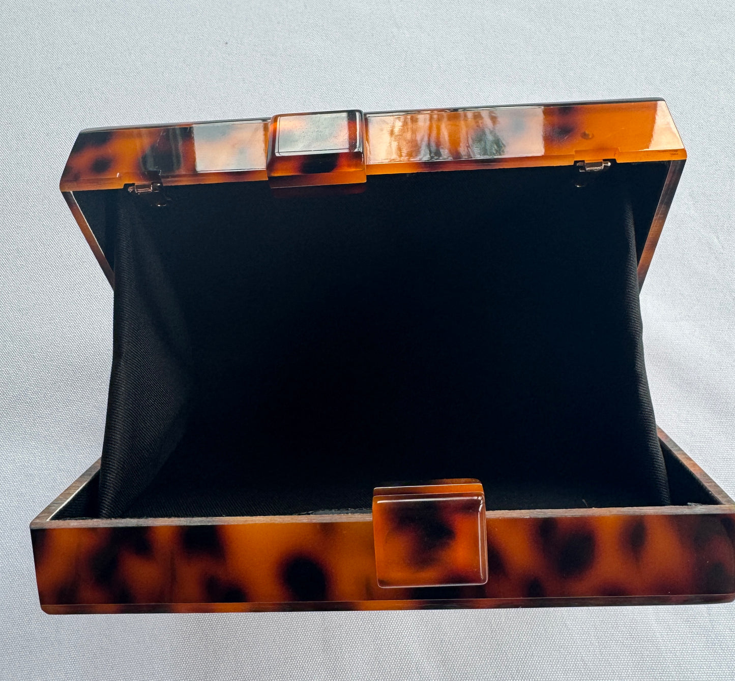 Tortoiseshell and Cane Card Clutch